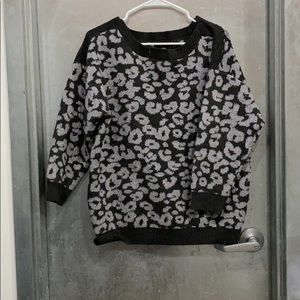 Animal Print August Silk Oversized Sweater